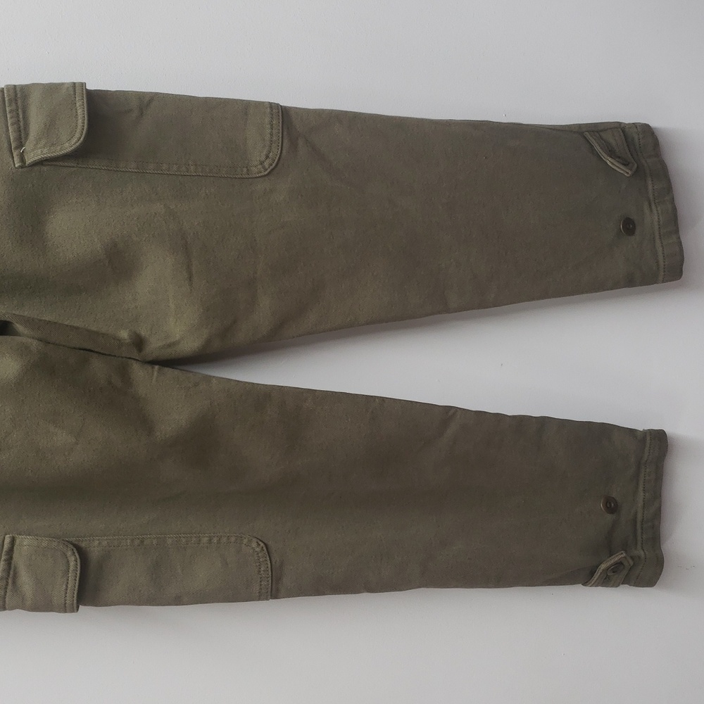 Wilfred Free X Aritzia Pants Women's 8 Modern Cargo Olive Green Utility Tapered - Picture 5 of 13